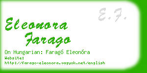 eleonora farago business card