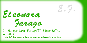 eleonora farago business card